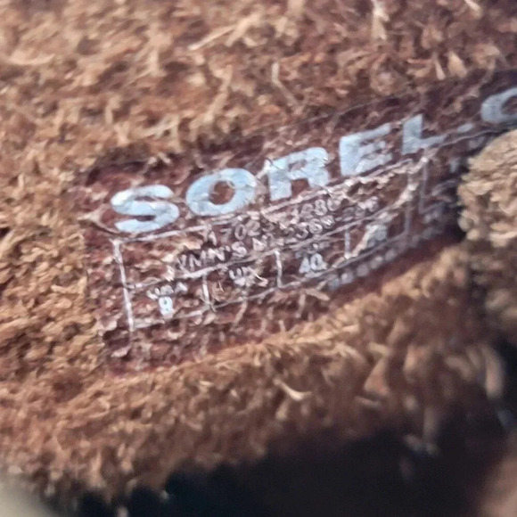 Sorel Addington Chelsea Lace Up Ankle Boots Elk Tan Brown Leather 9 waterproof - Picture 3 of 12